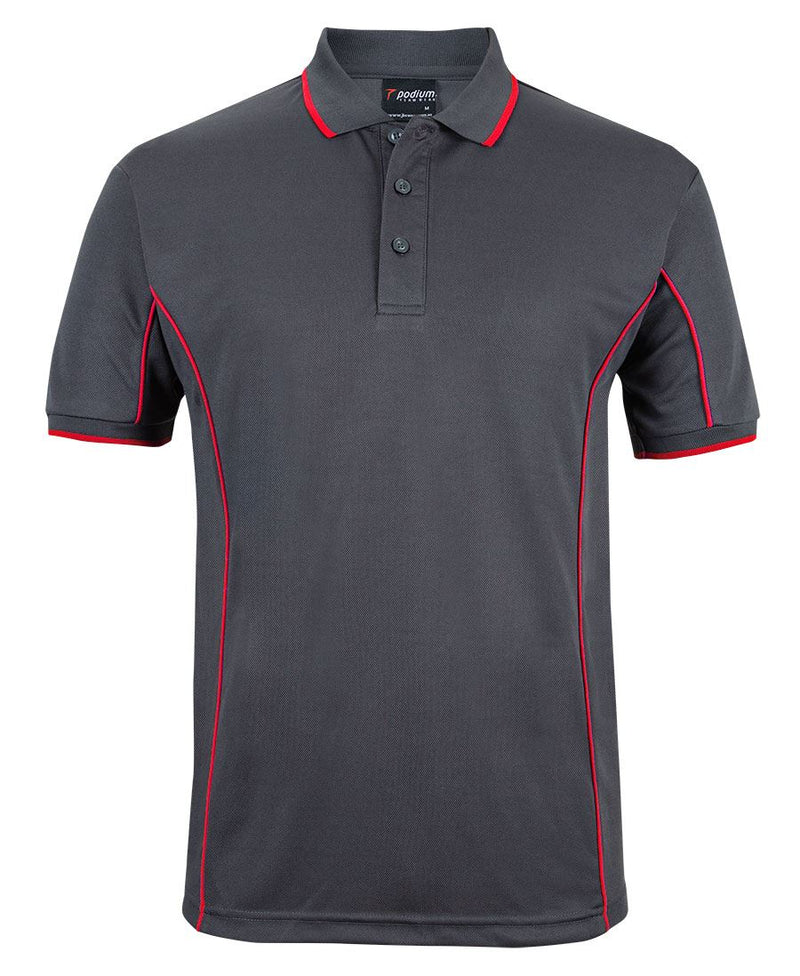 Charcoal/Red