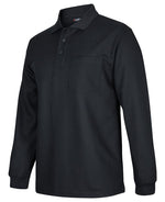 JB's Wear 7WPL PODIUM L/S WAFFLE POCKET POLO