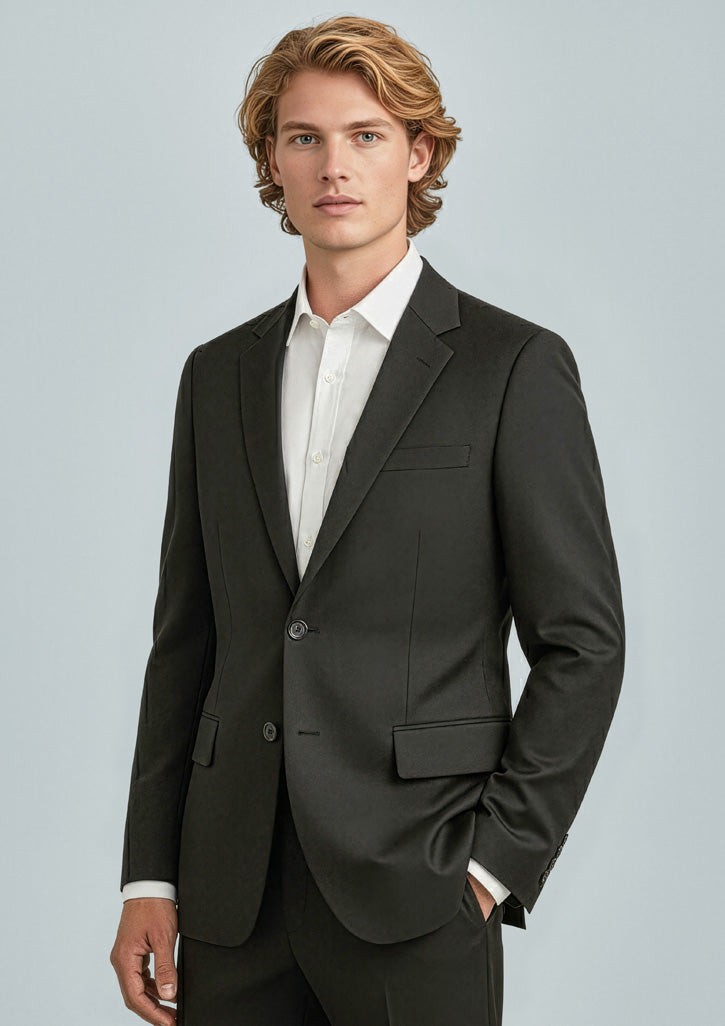 Biz Corporates 80111 Cool Stretch 2 Button Classic Jacket Mens