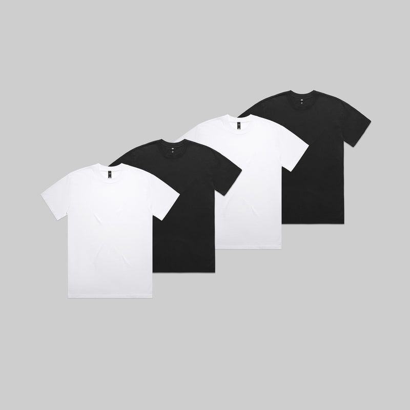 AS Colour 8082-MIX4P Mixed Heavy Faded Tee Bundle Mens