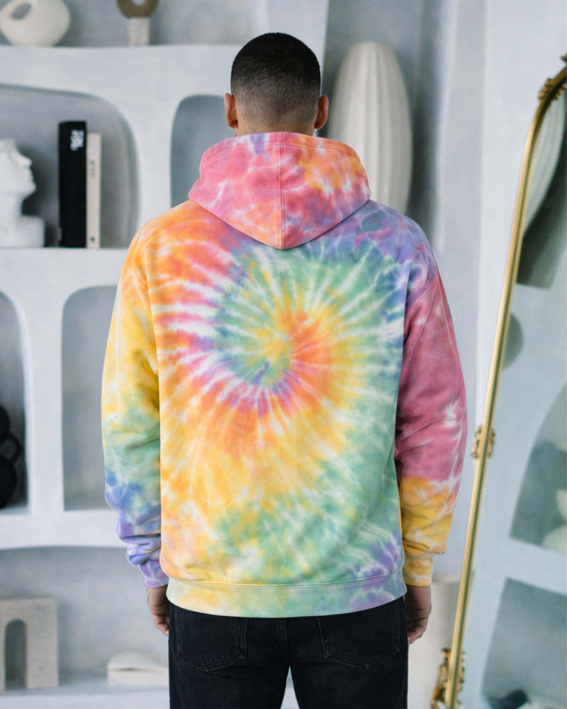 Colortone 8777 Spider Wash Pullover Hoodie Unisex – rear view