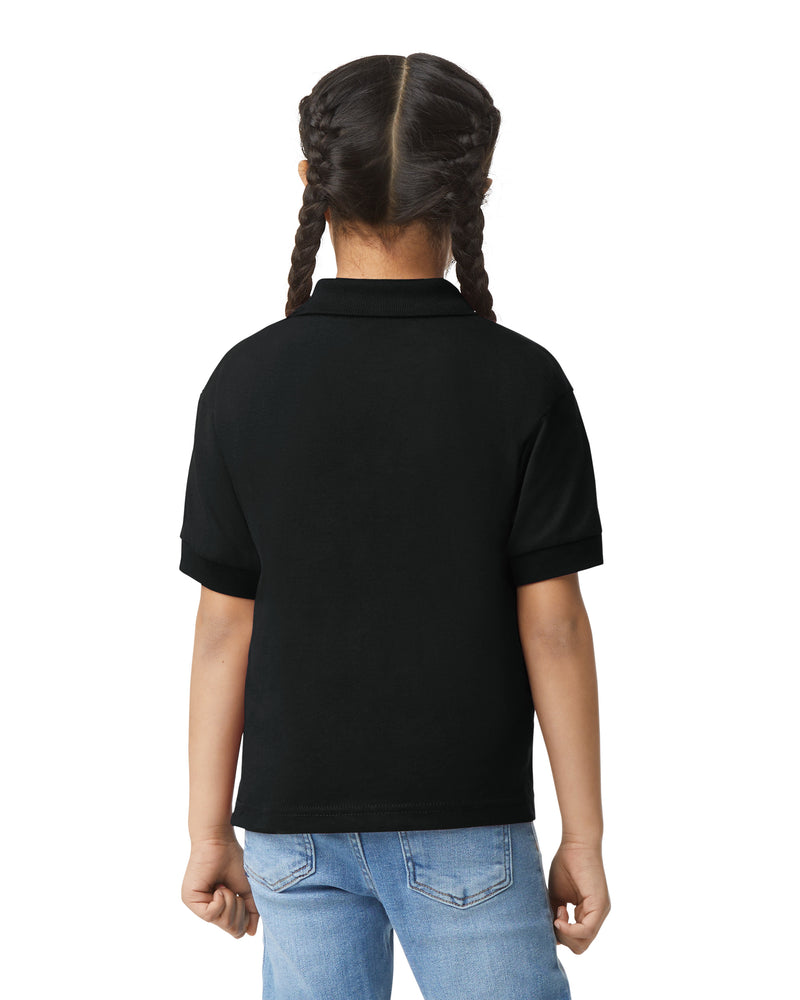 Gildan DryBlend 8800B Polo Shirt Kids – rear view