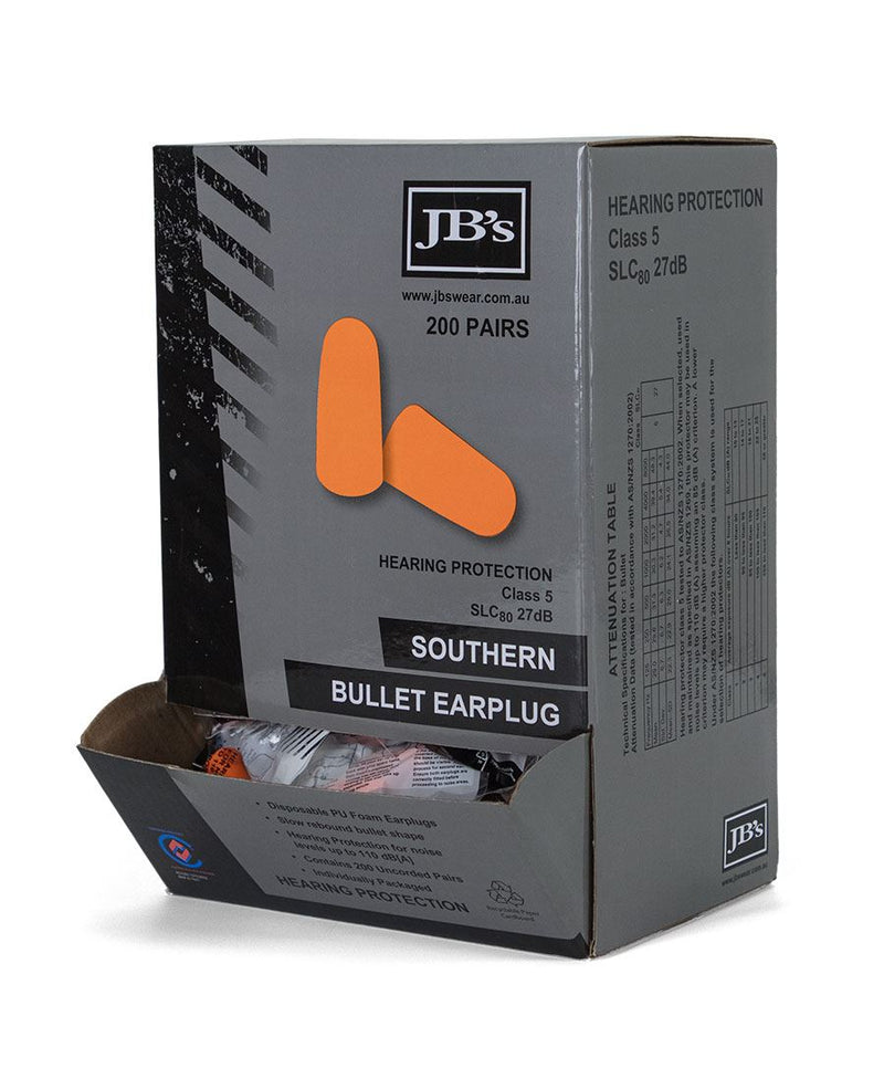 Southern Bullet Earplug (200 Pair)