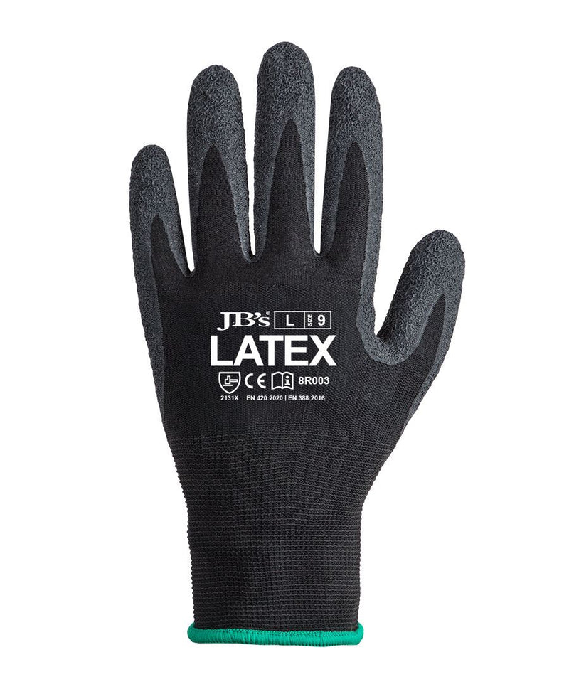 JB's Wear 8R003 Black Latex Glove (12 pack)