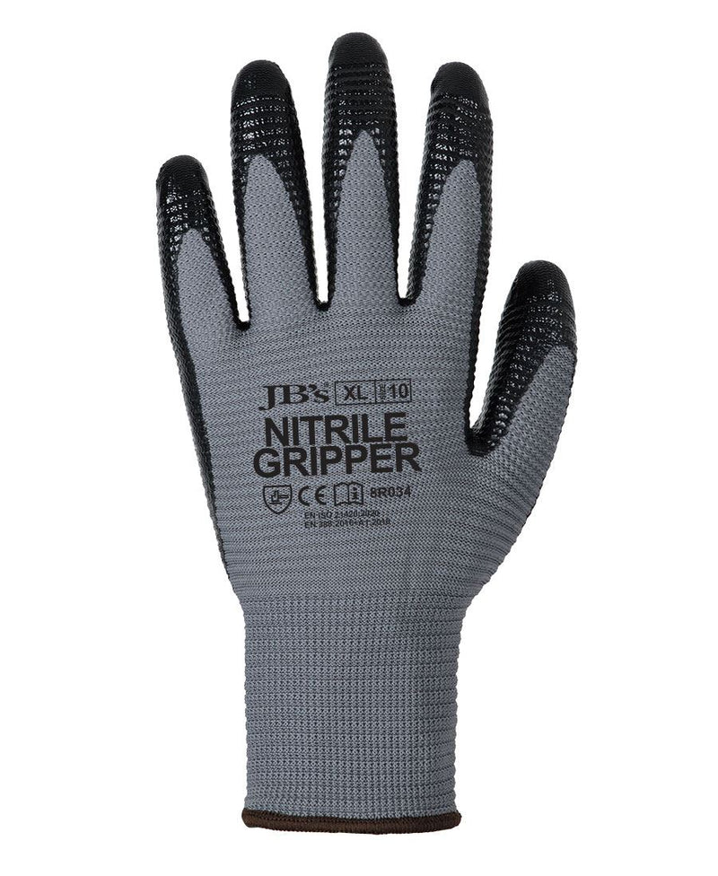 JB's Wear 8R034 Nitrile Gripper Glove (12PK)