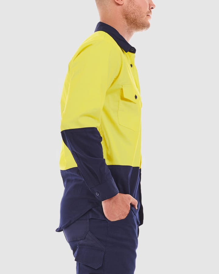 Tradie MJ1938ST Hi Vis Long Sleeve Shirt Mens – product photo