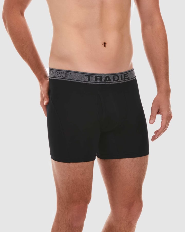 Tradie MJ4624SK Bamboo No Chafe Mid Leg Trunk Mens – product photo