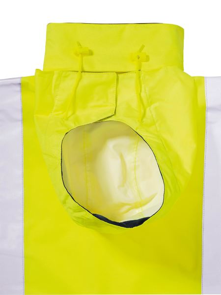 Taped Two Tone Hi Vis Rain Shell Jacket