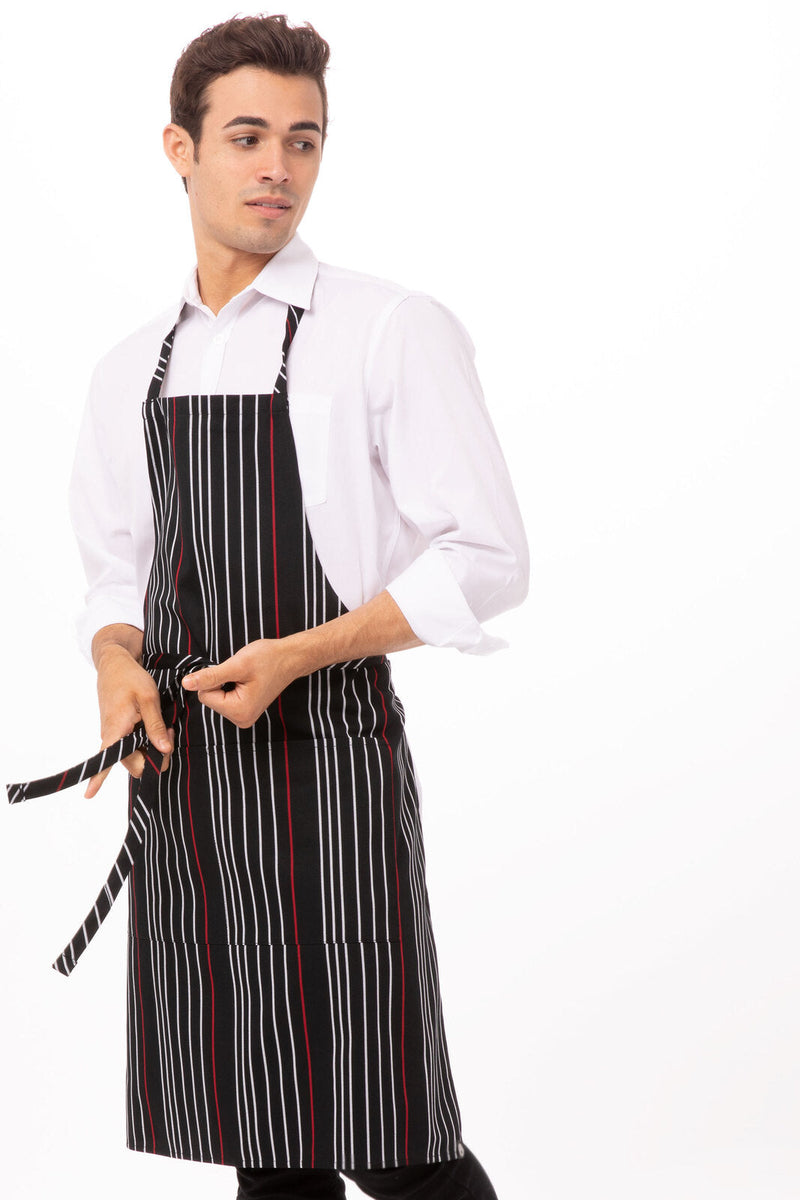 Chef Works A550 Striped Bib Apron – product photo