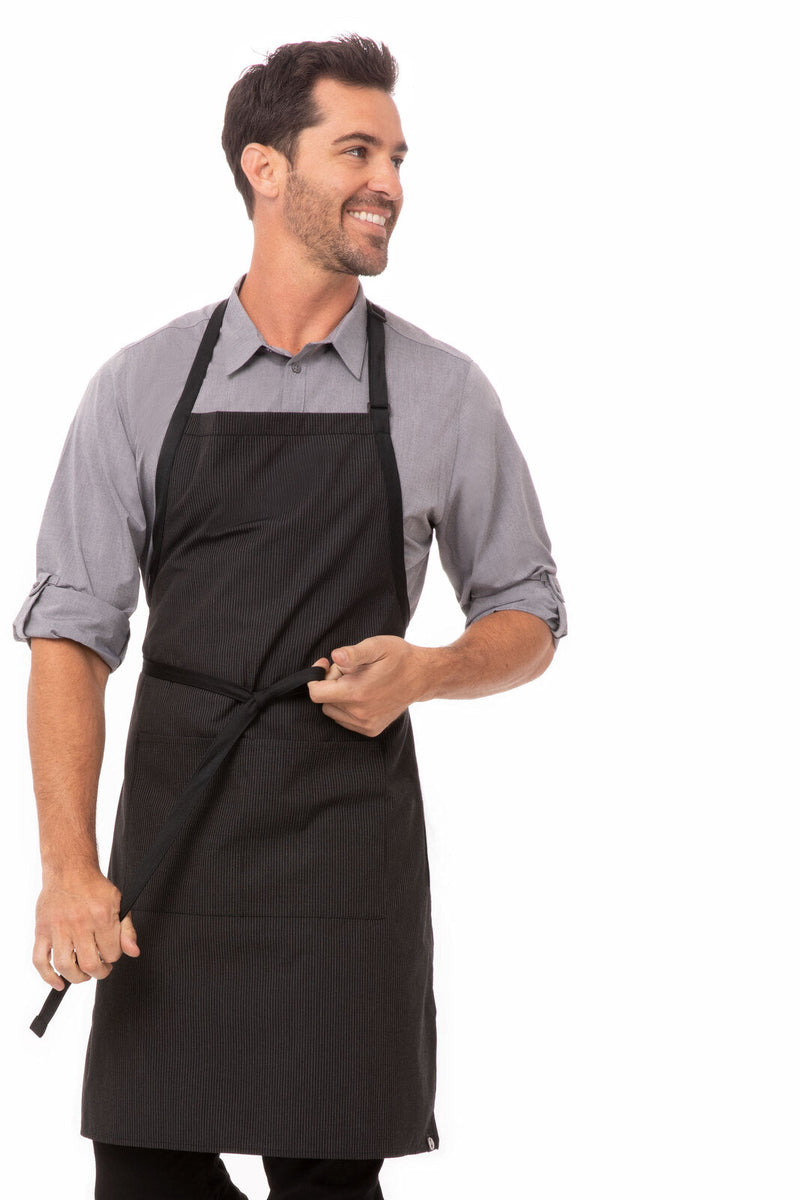 Chef Works AB012 Bib Apron with Contrasting Ties – product photo