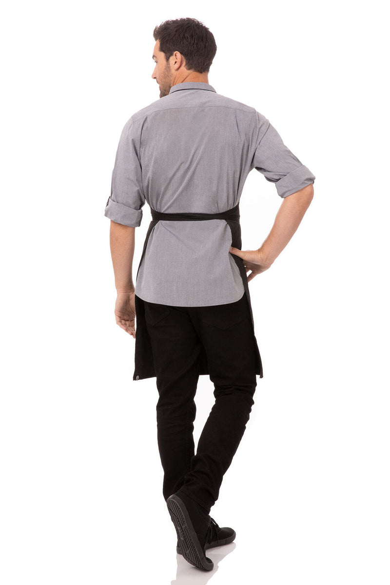 Chef Works AB012 Bib Apron with Contrasting Ties – product photo