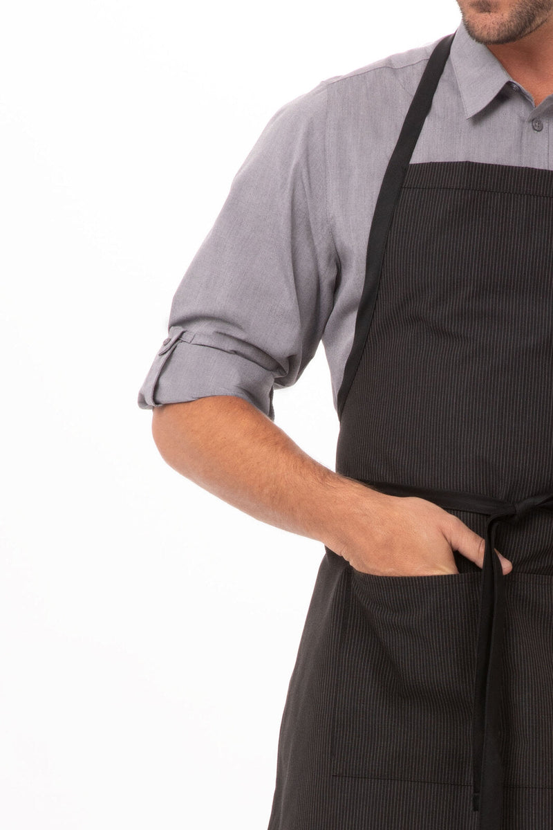 Chef Works AB012 Bib Apron with Contrasting Ties – product photo