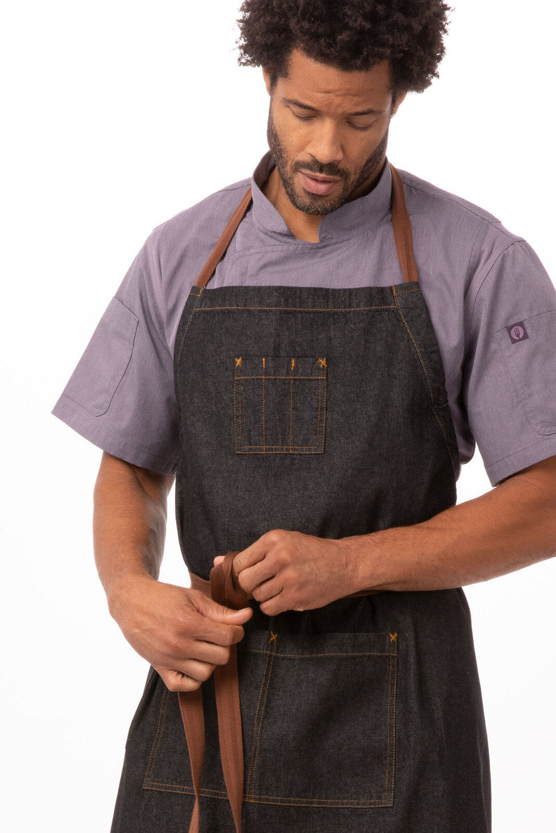 Chef Works AB036 Memphis Chefs Bib Apron – product photo