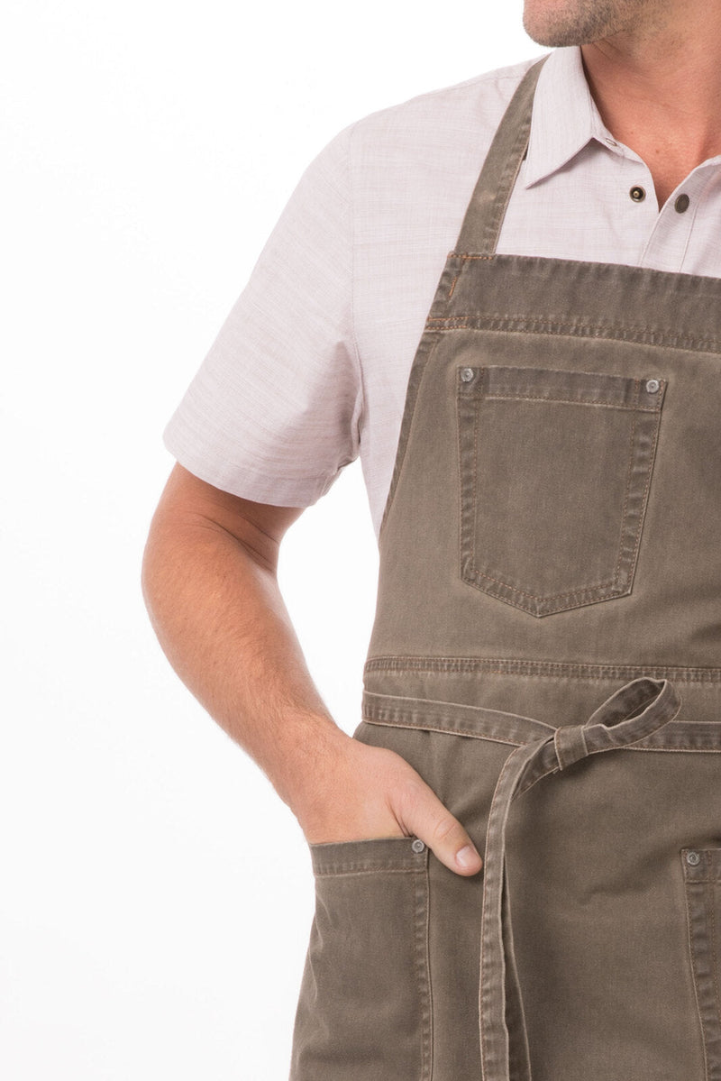 Chef Works ABAQ054 Dorset Bib Apron – product photo