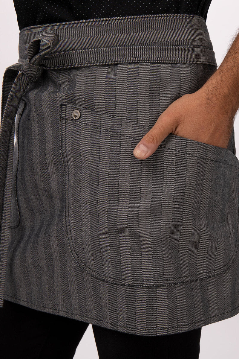 Chef Works AHN07 Seattle Half Bistro Apron – product photo
