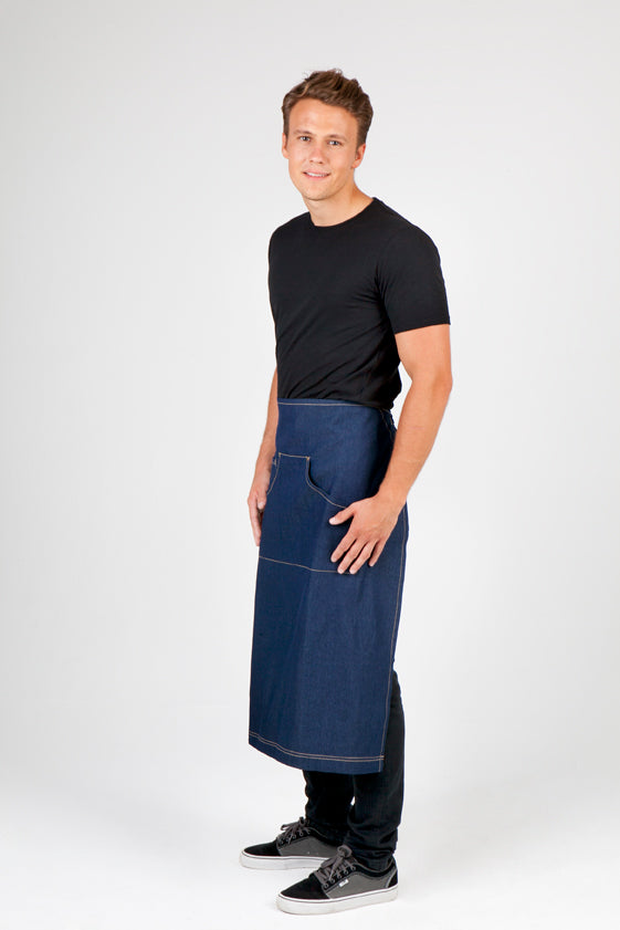 RAMO AP702L Long Waist Cotton Denim Apron Unisex