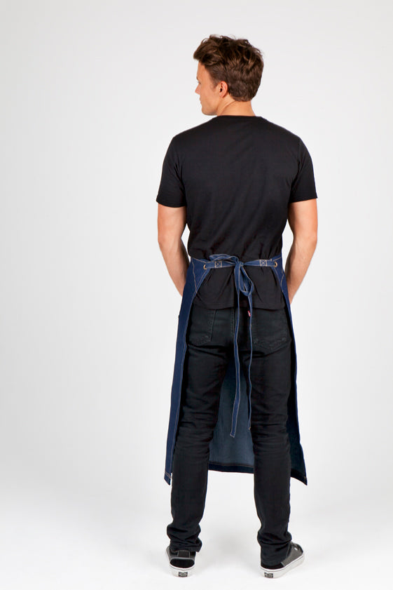 RAMO AP702L Long Waist Cotton Denim Apron Unisex