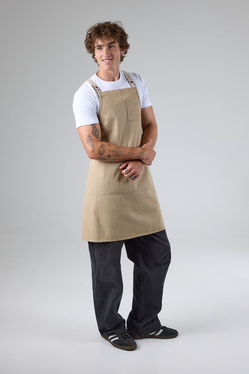 Chef Works ACRS056 Austin Denim Cross Back Apron – product photo
