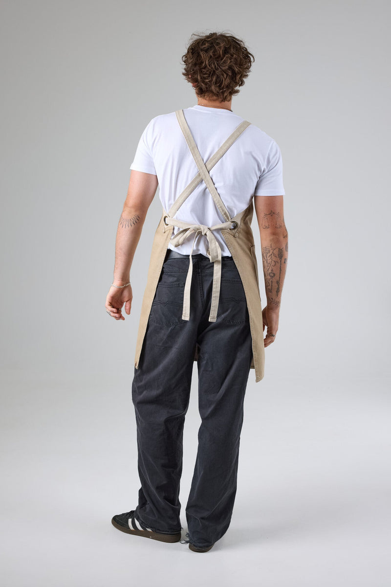 Chef Works ACRS056 Austin Denim Cross Back Apron – product photo