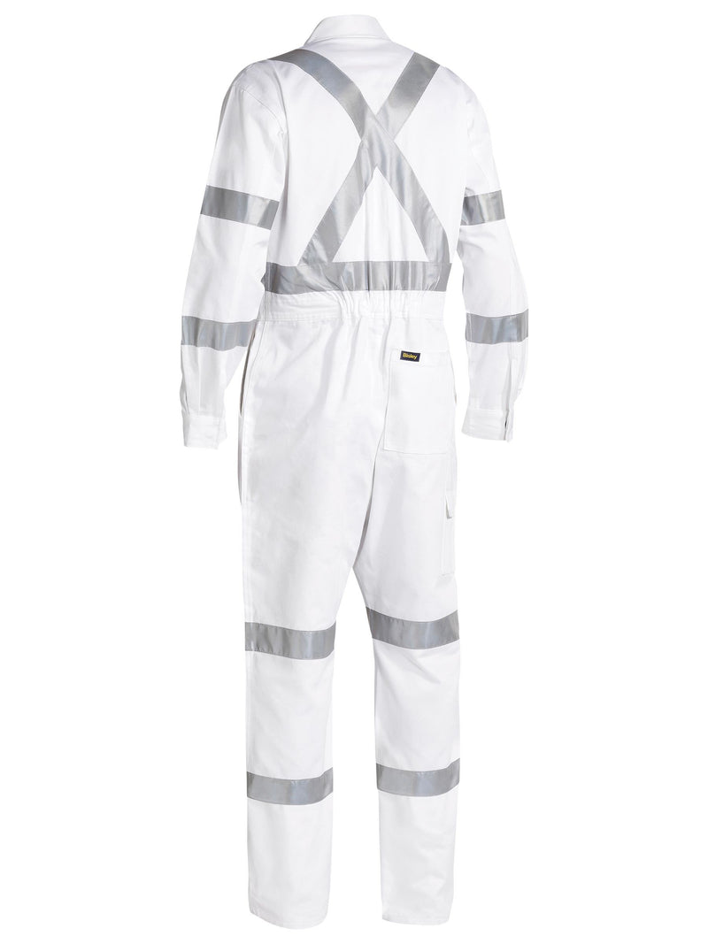 3M Taped White Drill Coverall – back view