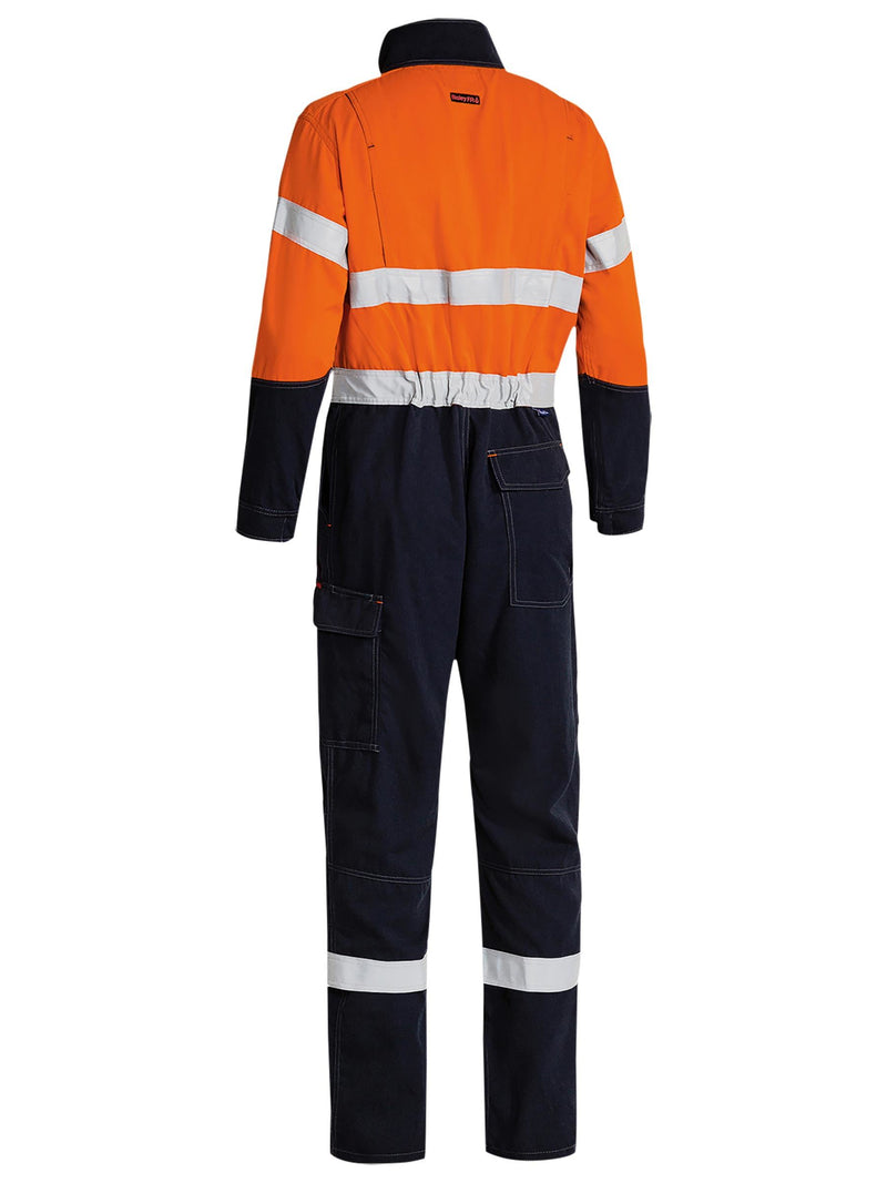 Tencate Tecasafe® Plus Taped Two Tone Hi Vis Engineered FR Vented Coverall – back view
