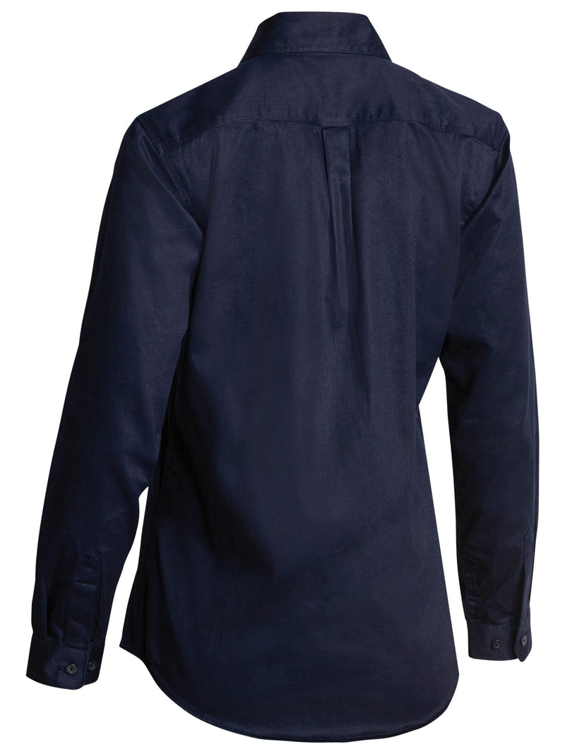 Drill Shirt Long Sleeve Ladies – back view