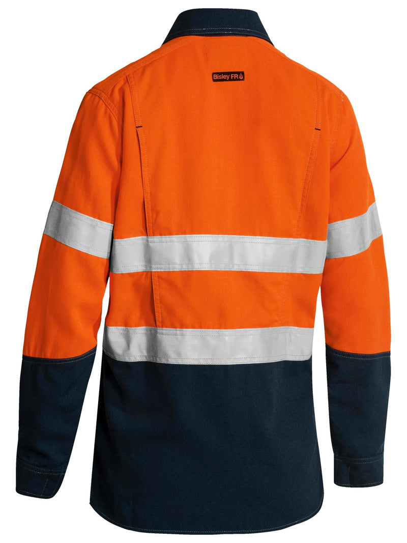 TenCate Tecasafe® Plus 580 Taped Hi Vis FR Vented Shirt Ladies - CLEARANCE – back view