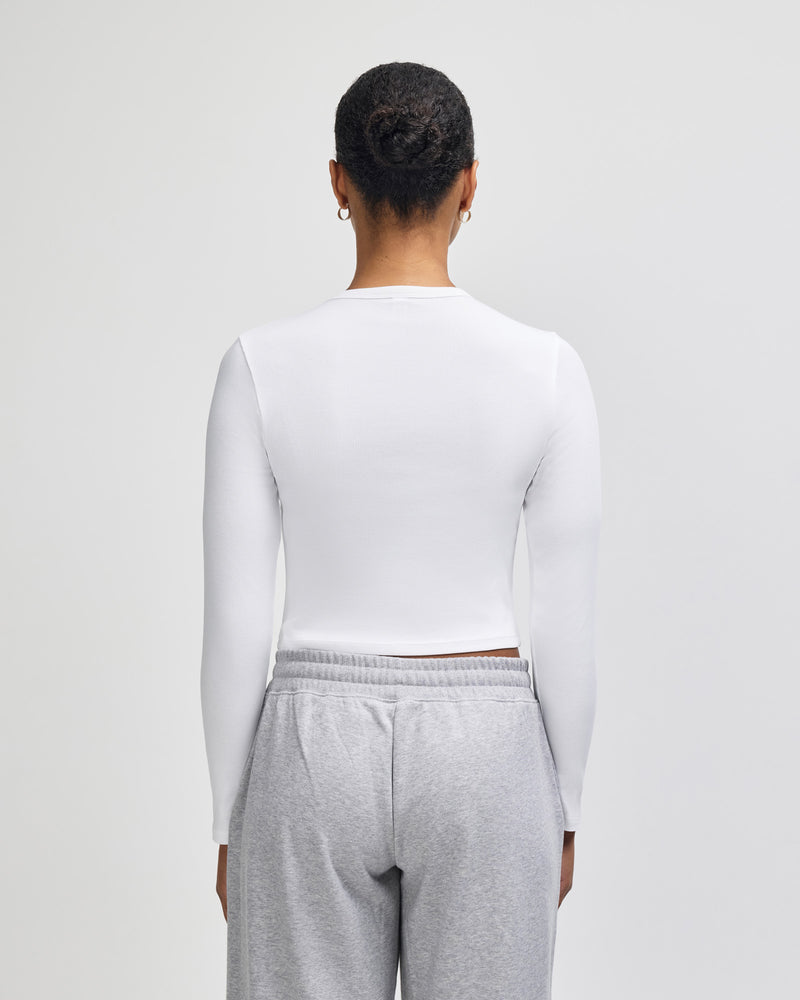 American Apparel BR2107 Long Sleeve Cropped T-Shirt Ladies – product photo