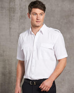 Winning Spirit BS06S Epaulette Short Sleeve Shirt Unisex