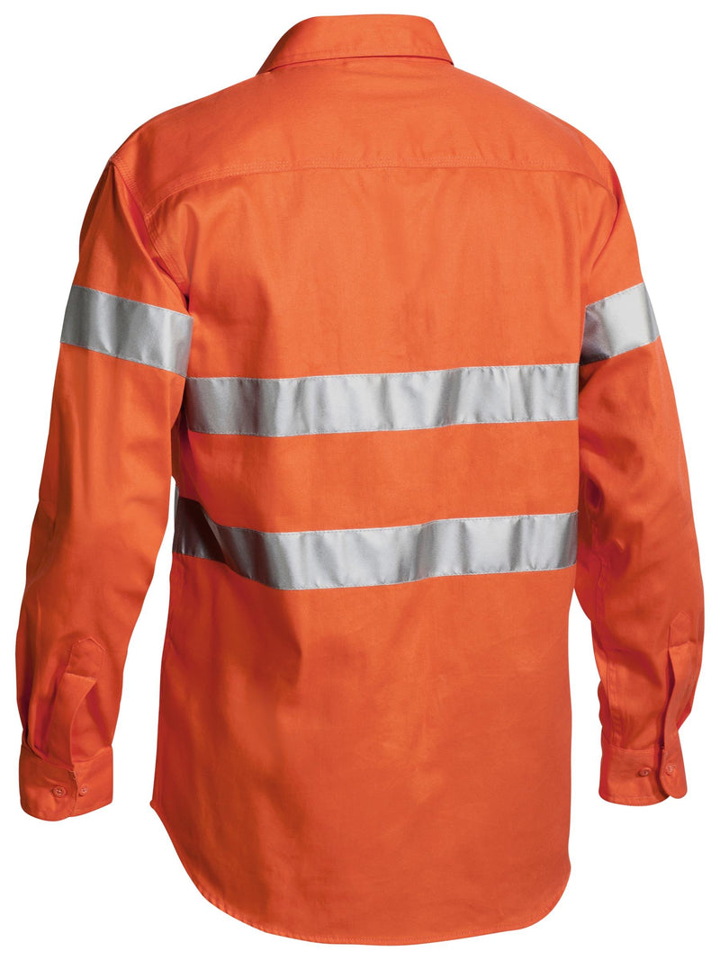 3M Taped Hi Vis Drill Shirt - Long Sleeve – back view