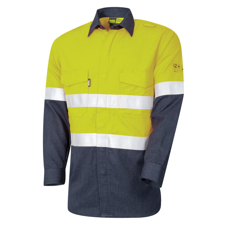 Lightweight PPE2 Two Tone FR Shirt with Loxy Reflective Tape