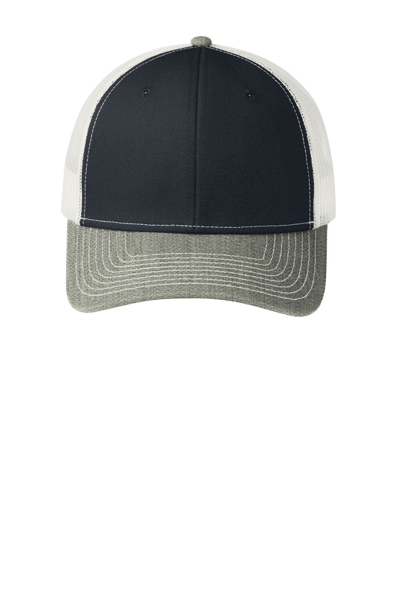 Rich Navy/Heather Grey/White