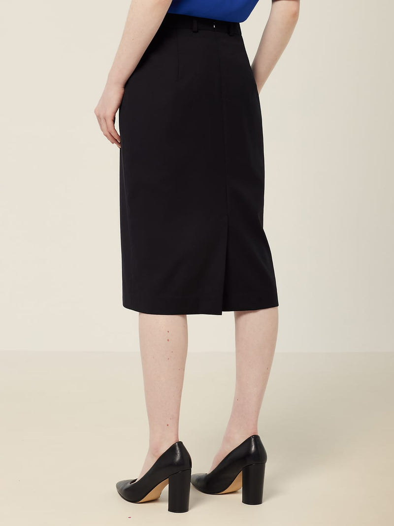 NNT CAT2RW Wool Blend Twill Secret Waist Midi Skirt Ladies – product photo