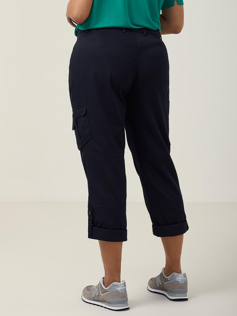 NNT CAT3TY Poly Viscose Gaberdine Flex Waist Cargo Pant Ladies – product photo