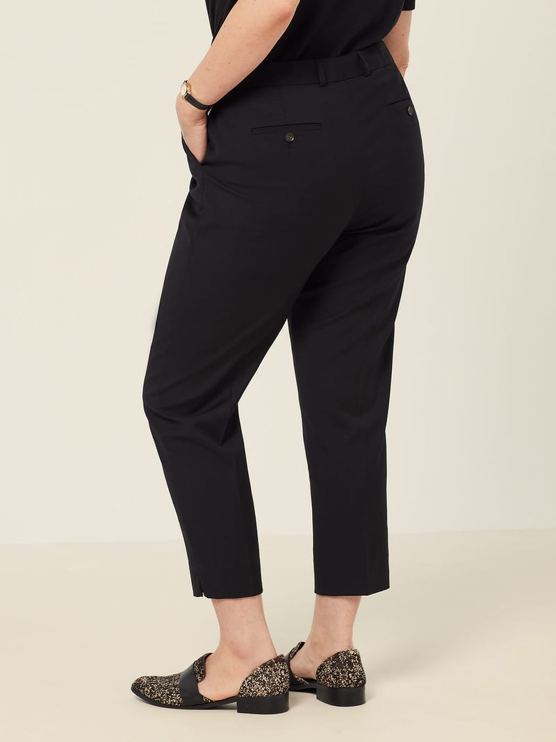 NNT CAT3YH Wool Blend Twill Secret Waist Slim Leg Pant Ladies – product photo