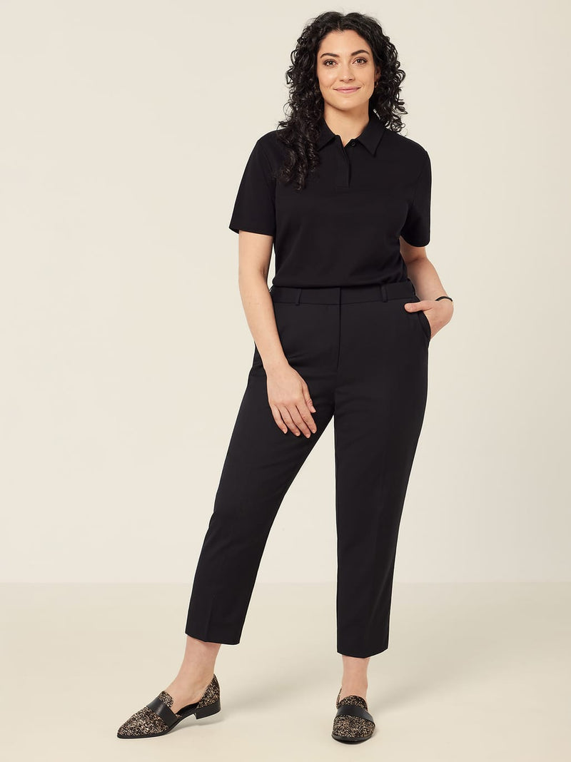 NNT CAT3YH Wool Blend Twill Secret Waist Slim Leg Pant Ladies – product photo