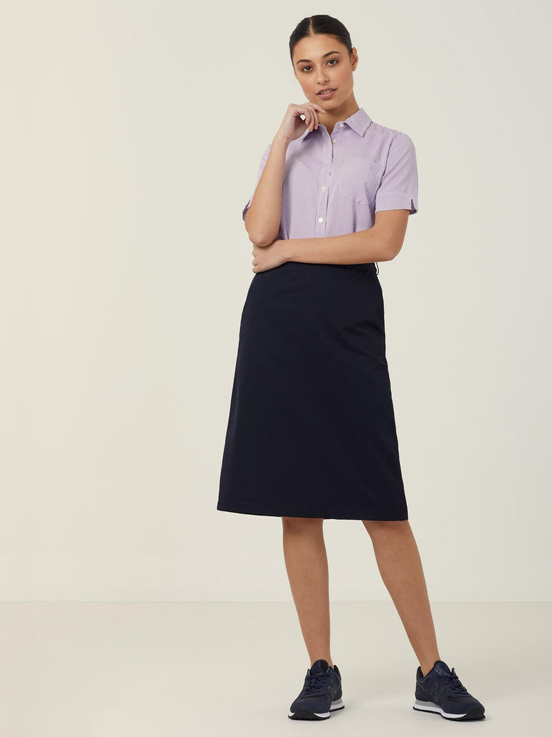 NNT CAT4AB Poly Print Short Sleeve Action Back Shirt Ladies – product photo
