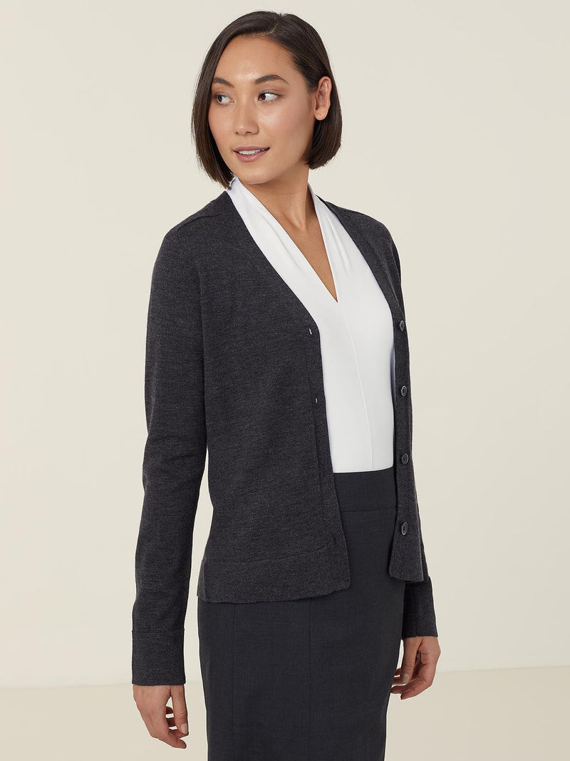 NNT CAT518 Merino Wool V-Neck Cardigan Ladies – product photo
