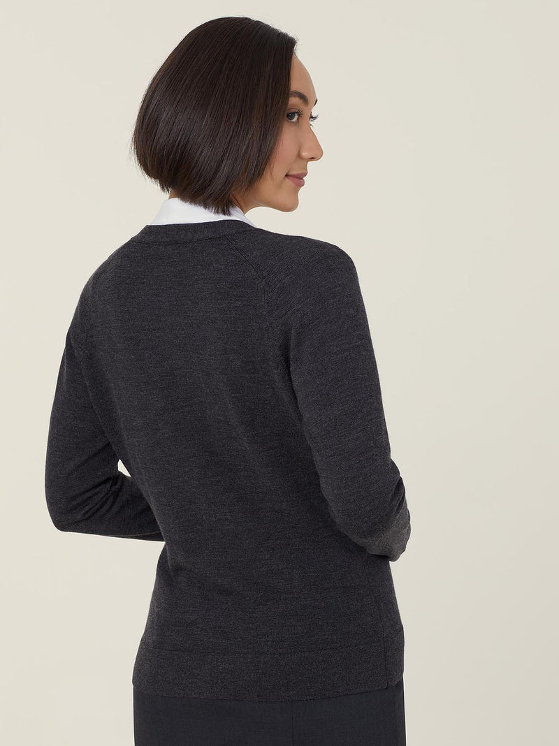 NNT CAT518 Merino Wool V-Neck Cardigan Ladies – product photo