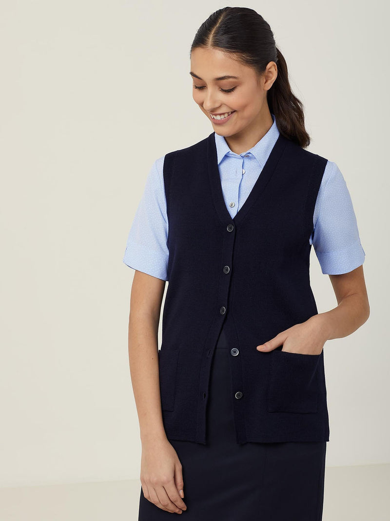 NNT CAT51D Wool Rich V-Neck Vest Ladies – product photo