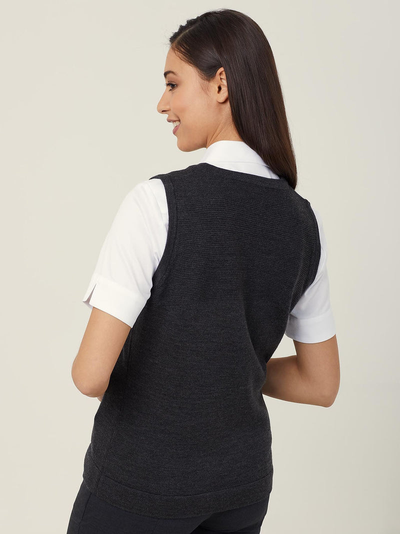 NNT CAT5AR Merino Wool Textured Panel Vest Ladies – product photo