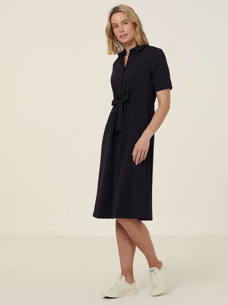 NNT CAT67Y Heavy Stretch Georgette Shirt Dress Ladies – product photo