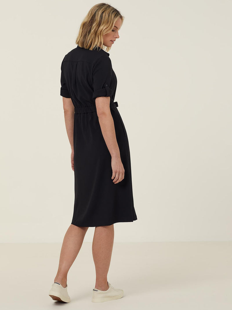 NNT CAT67Y Heavy Stretch Georgette Shirt Dress Ladies – product photo