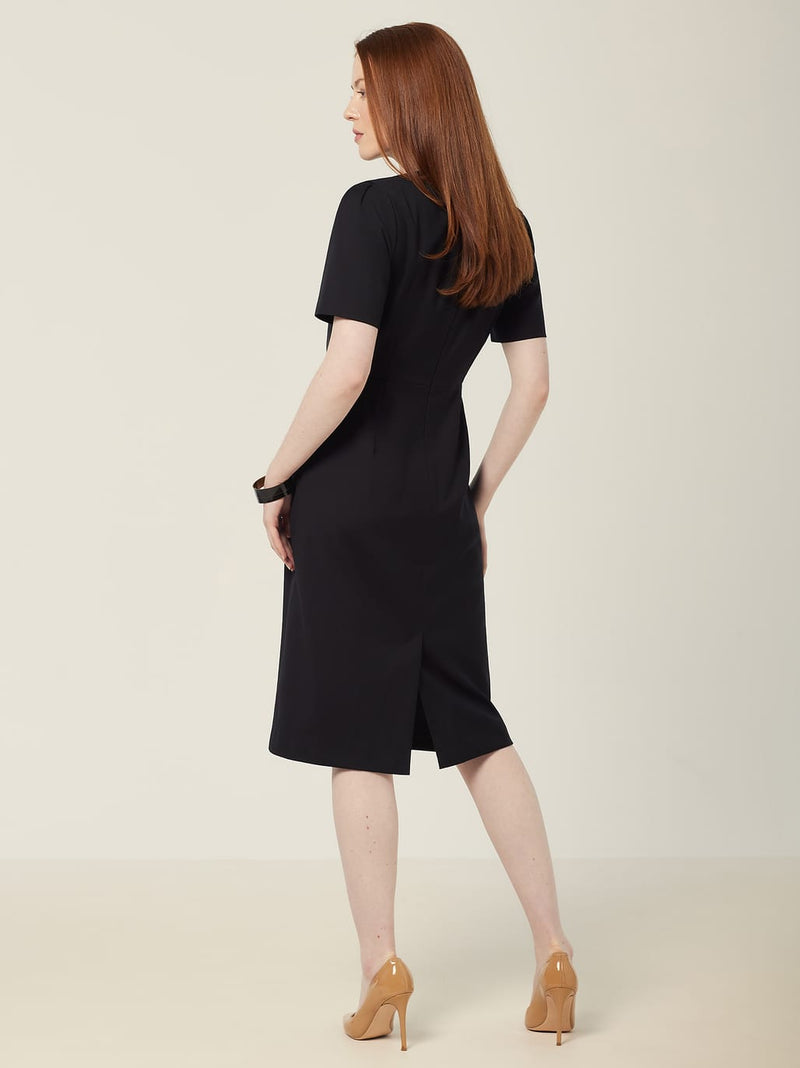 NNT CAT69W Wool Blend Twill Short Sleeve Dress Ladies – product photo