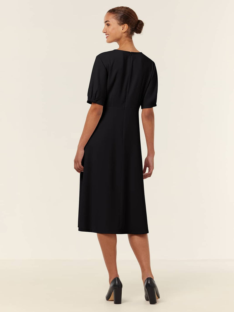 NNT CAT6BH Olivia Heavy Georgette Short Sleeve Dress Ladies – product photo