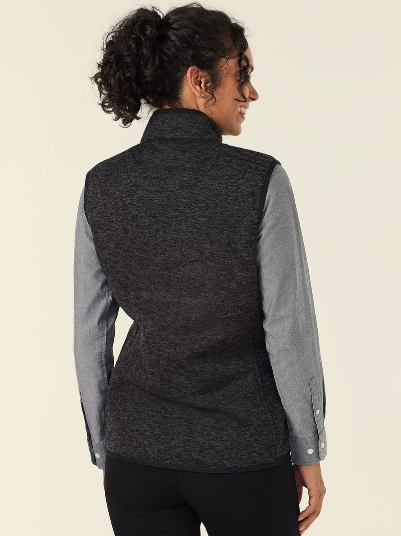 NNT CAT74N Textured Fleece Zip Front Vest Ladies – product photo