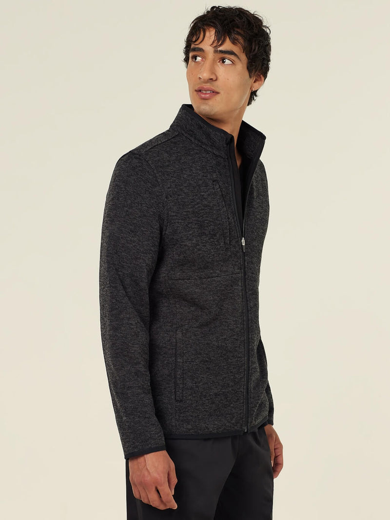 NNT CATBFJ Textured Fleece Zip Front Jacket Mens – product photo