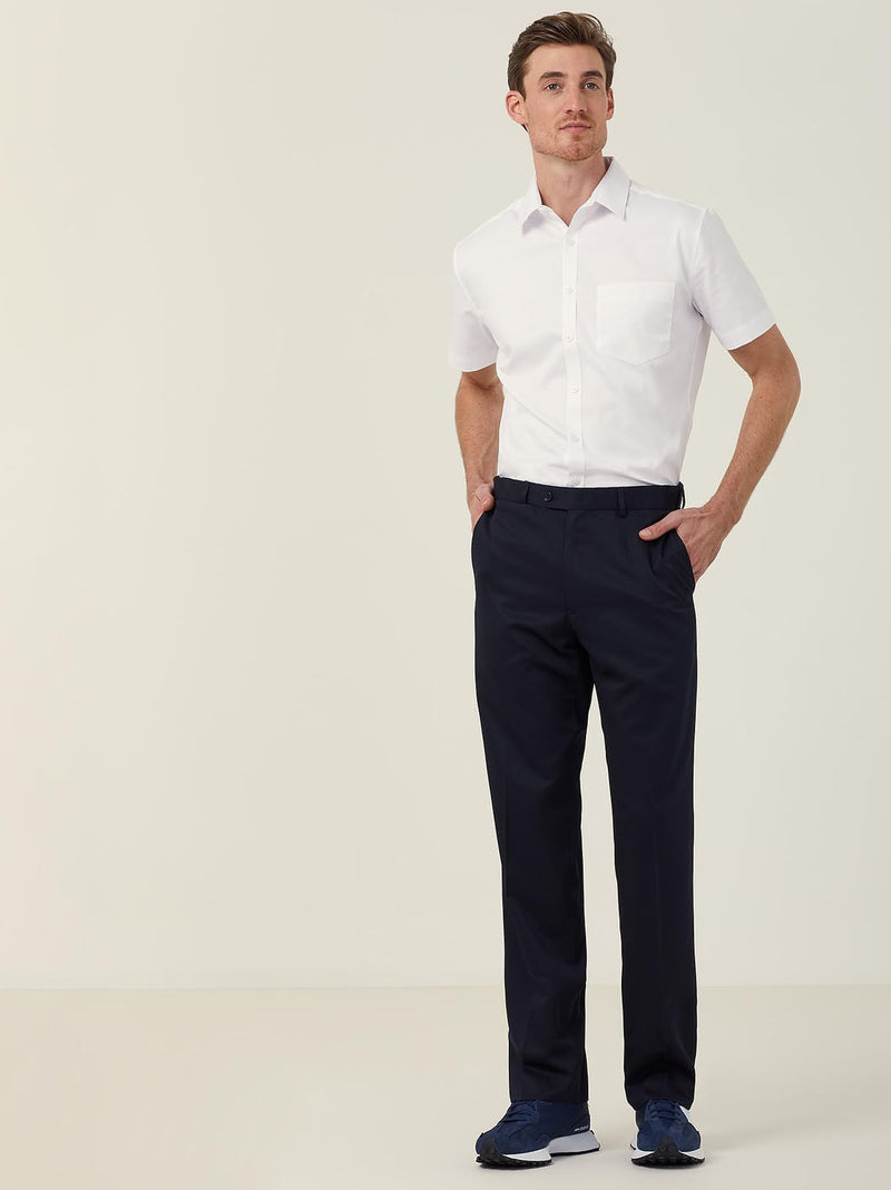 NNT CATC6Y Poly Viscose Gaberdine Secret Waist Pant Mens – product photo