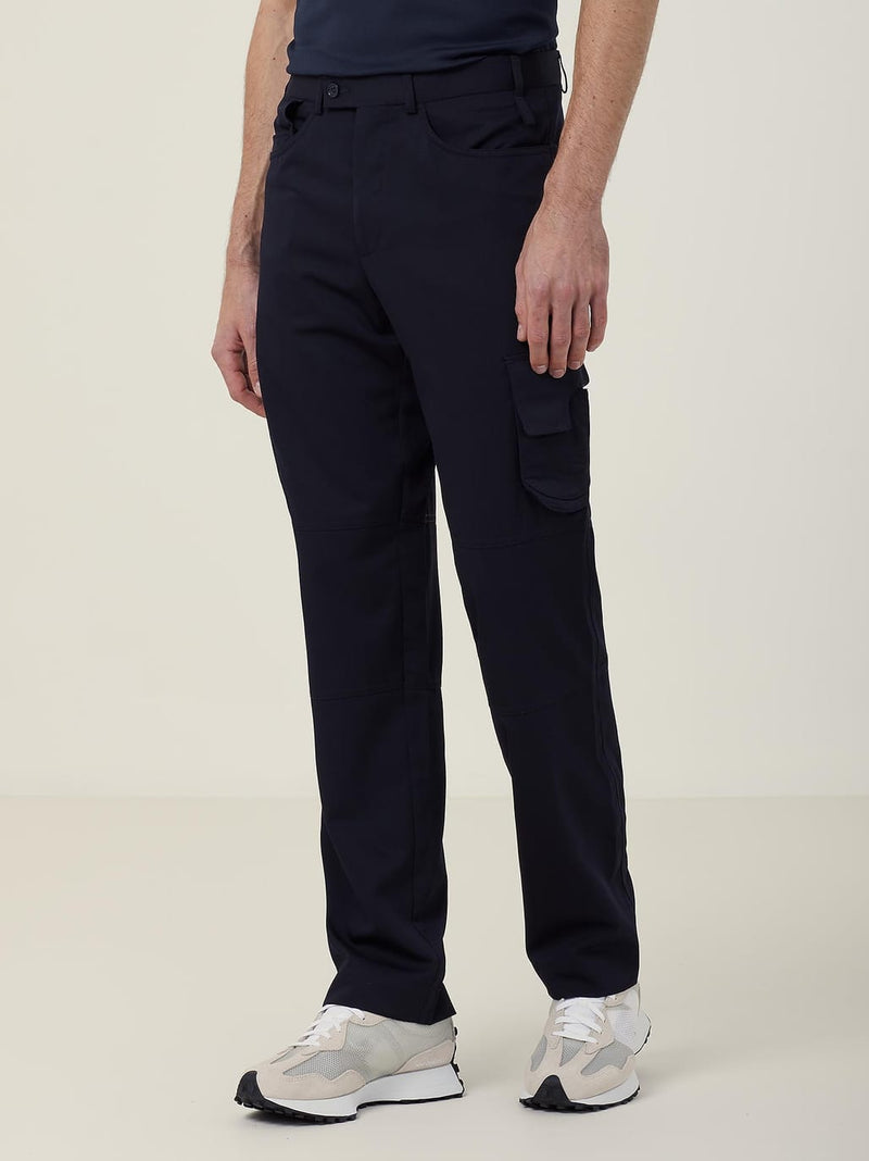 NNT CATCLD Poly Viscose Gaberdine Flex Waist Cargo Pant Mens – product photo