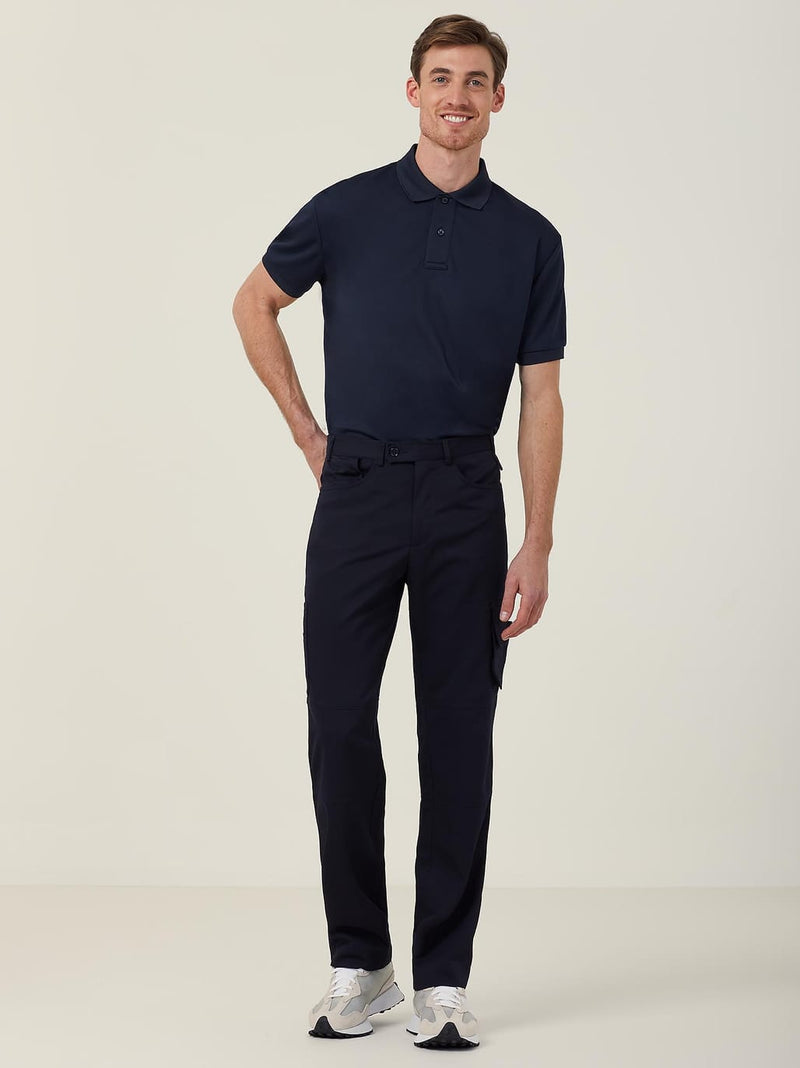 NNT CATCLD Poly Viscose Gaberdine Flex Waist Cargo Pant Mens – product photo